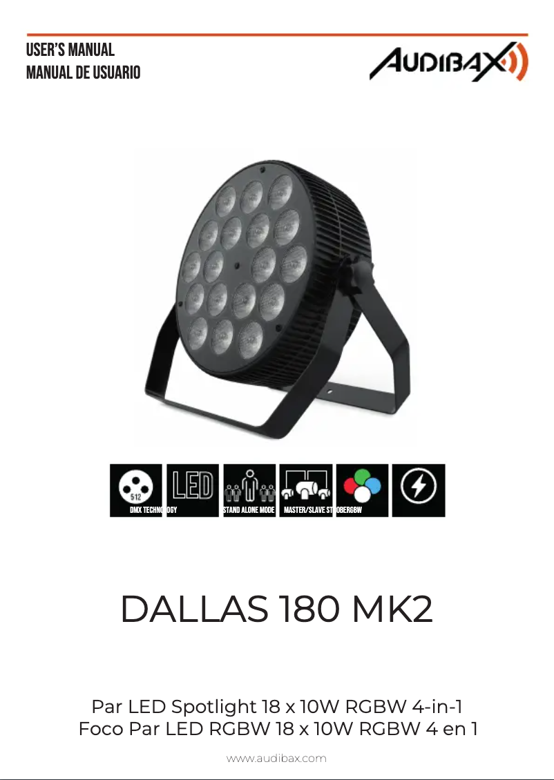 Page 1 de la notice Manuel utilisateur Audibax Dallas 180 MK2
