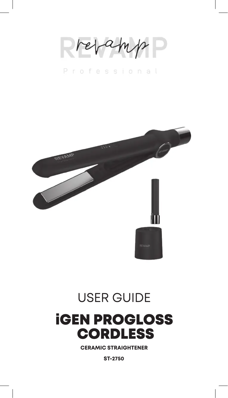 Page 1 de la notice Manuel utilisateur Revamp Progloss ST-2750