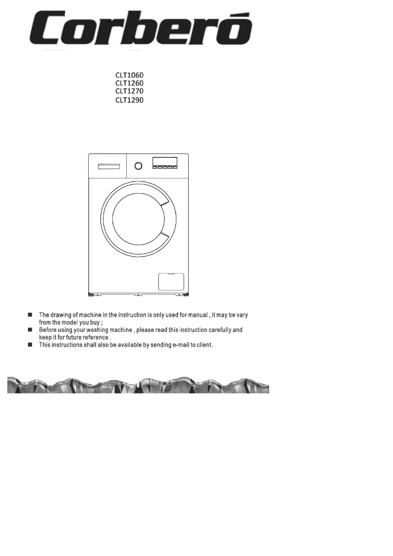 Página 1 del manual Manual de usuario Corbero CLT 1260