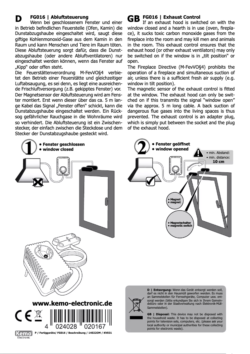 Image de la première page du manuel de l'appareil FG016