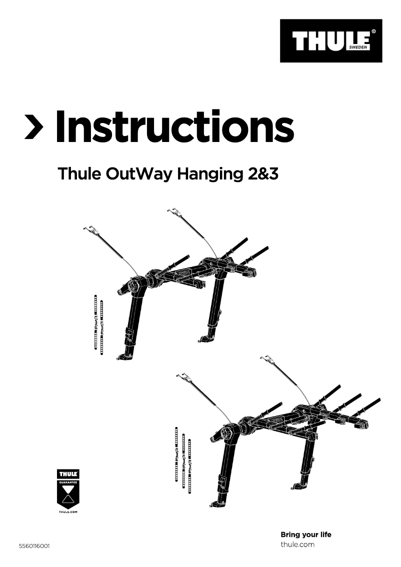 Page 1 of the manual User Manual Thule OutWay 3