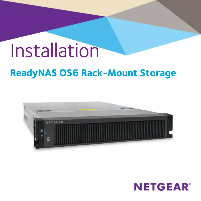 Page 1 de la notice Guide d'installation Netgear ReadyNAS RR2312