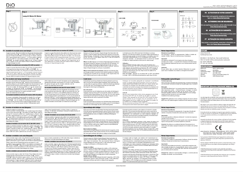 Página 1 del manual Manual de usuario Chacon 54751