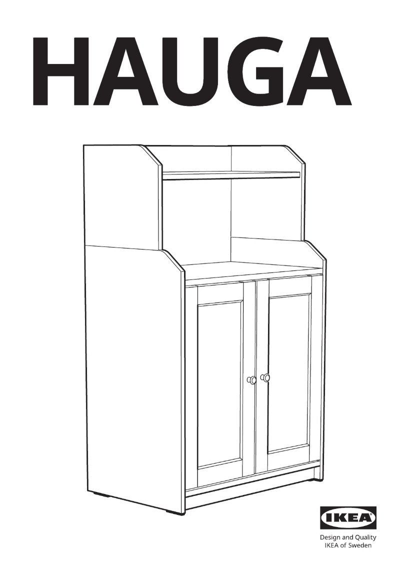 Page 1 de la notice Manuel utilisateur Ikea HAUGA 305.196.37