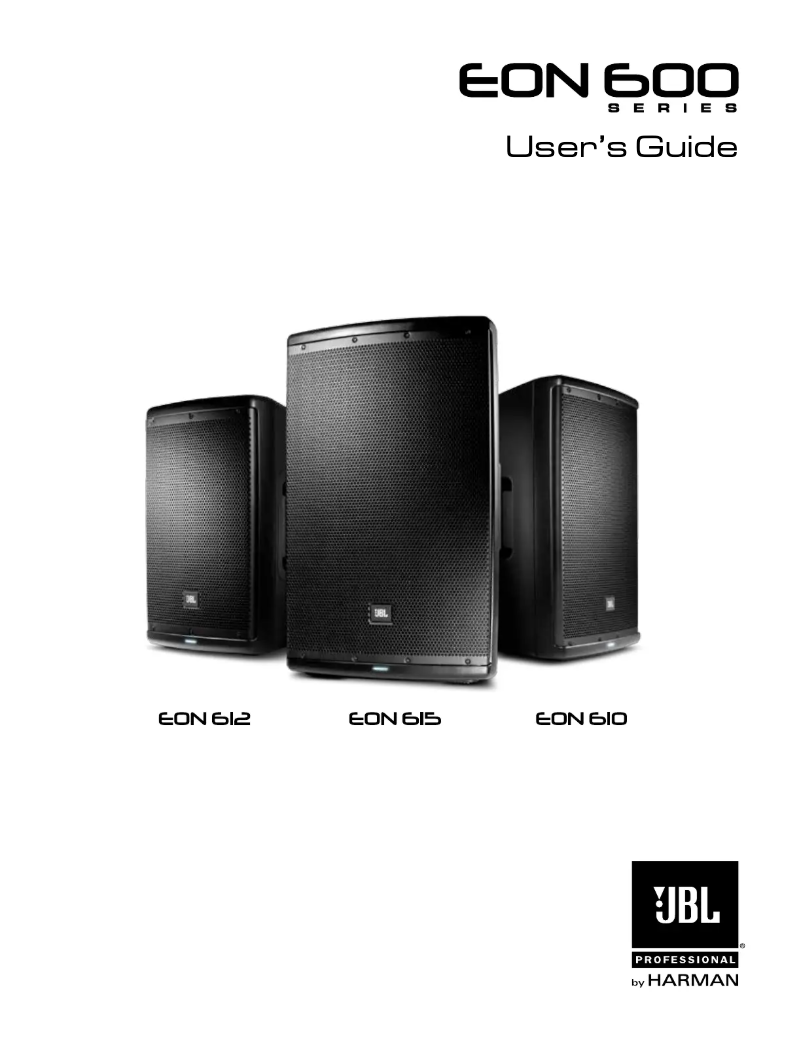 Page 1 de la notice Manuel utilisateur JBL ES Series EON612/230