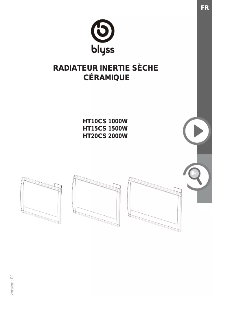 Page 1 de la notice Manuel utilisateur Blyss HT10CS