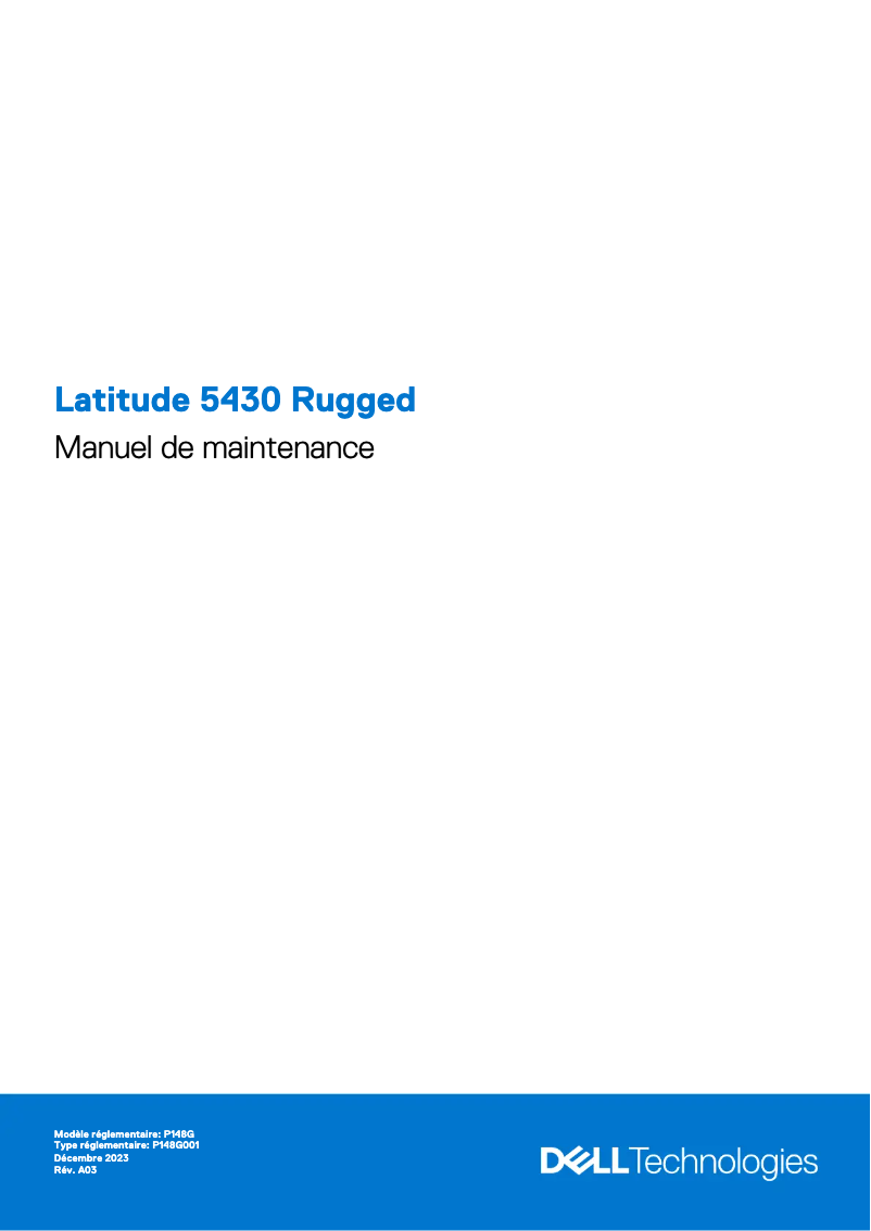 Página 1 del manual Manual de usuario Dell Latitude 5430 Rugged