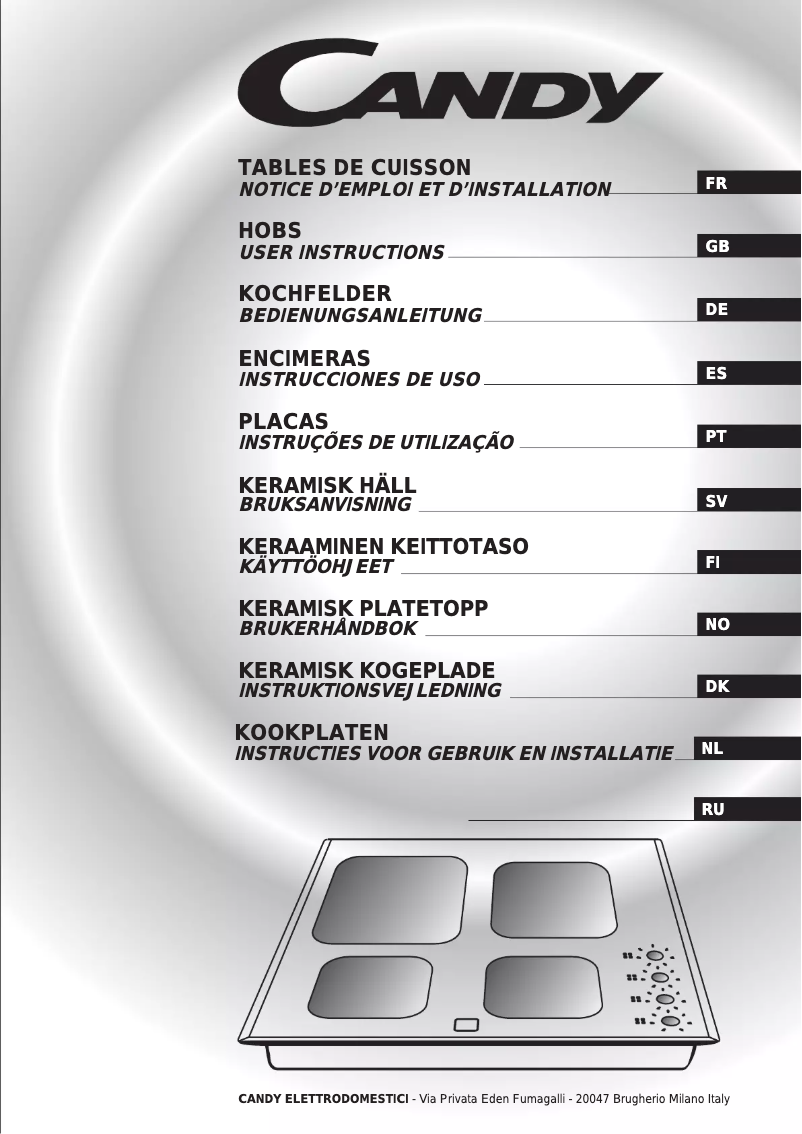 Página 1 del manual Manual de usuario Candy PVD633/1 X