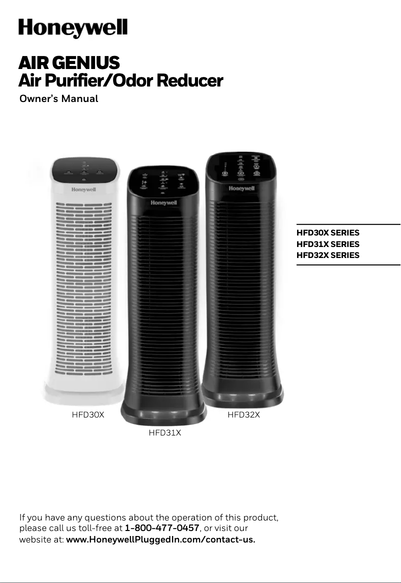 Page 1 de la notice Manuel utilisateur Honeywell AirGenius 5