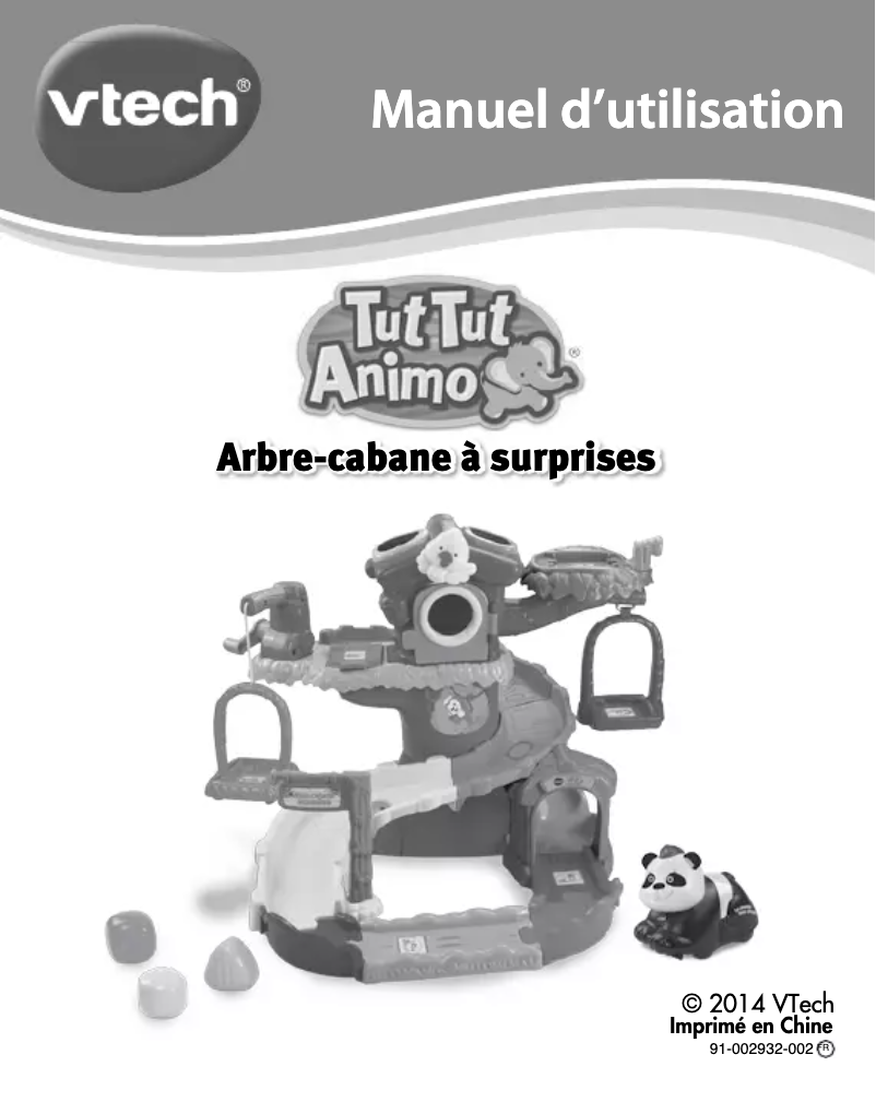 Page 1 of the manual User Manual Vtech Arbre-cabane à surprises