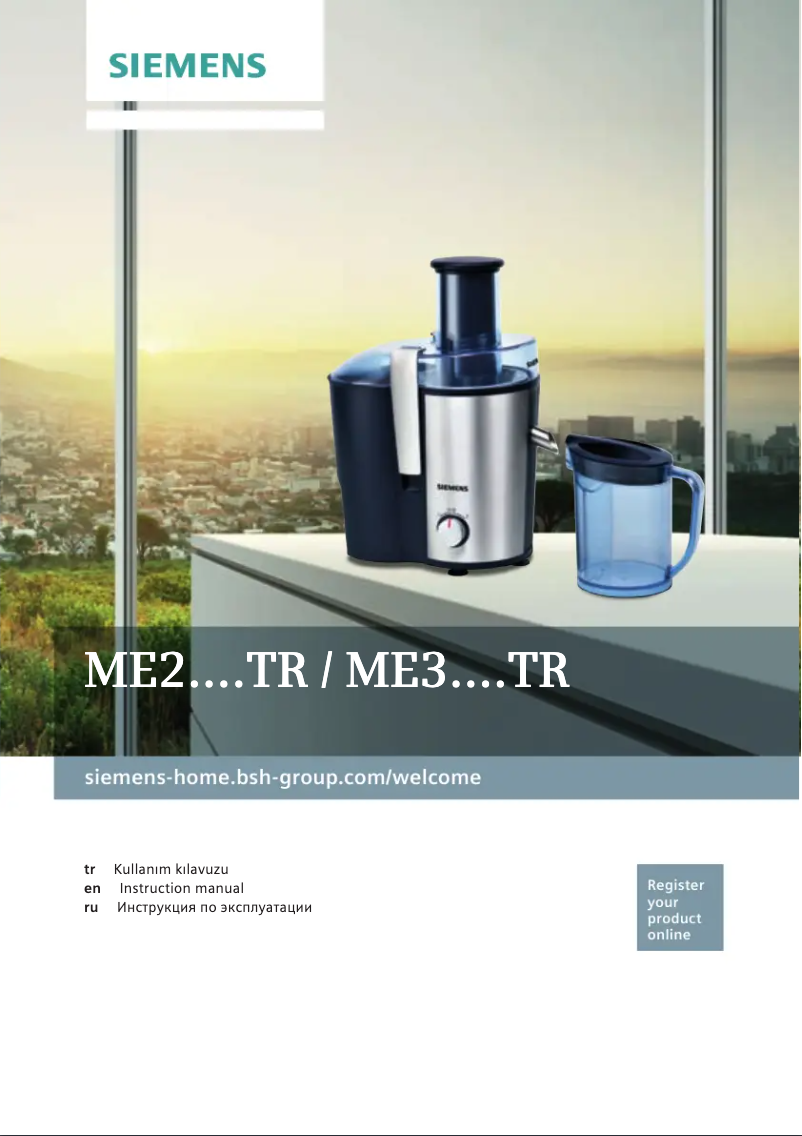 Page 1 de la notice Manuel utilisateur Siemens ME200C0TR