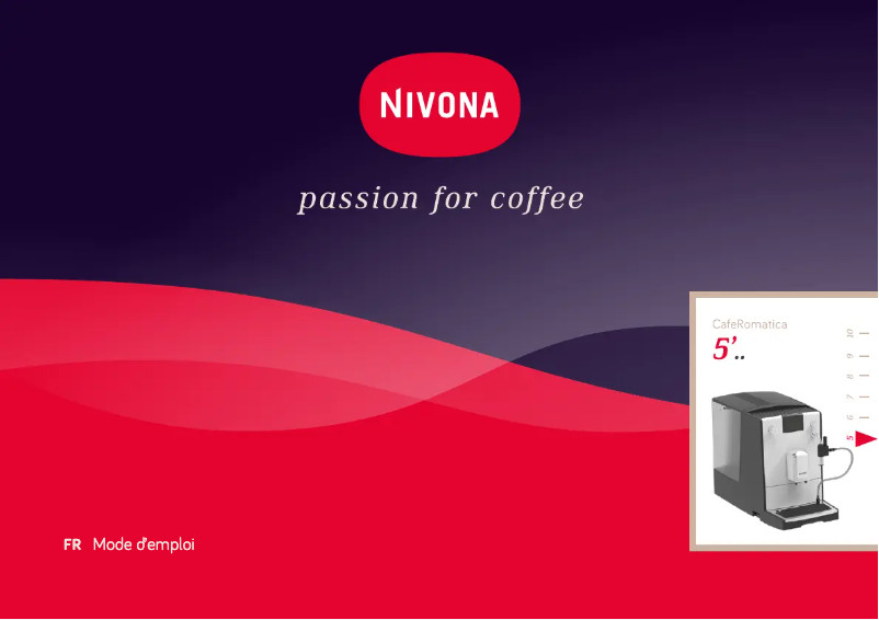 Page 1 of the manual User Manual Nivona CafeRomatica 550