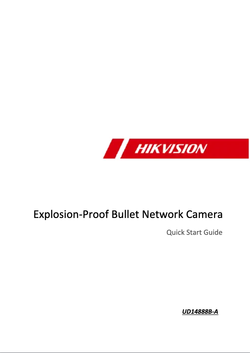 Page 1 de la notice Guide de démarrage rapide Hikvision DS-2XE6845G0-LZHS