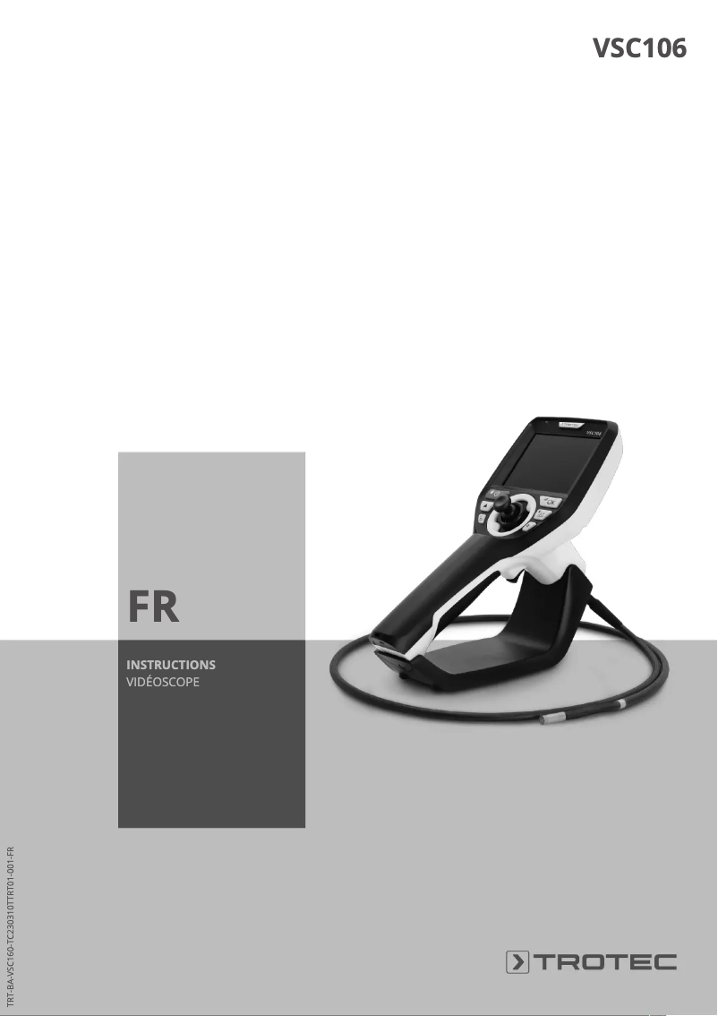 Page 1 de la notice Manuel utilisateur Trotec VSC106