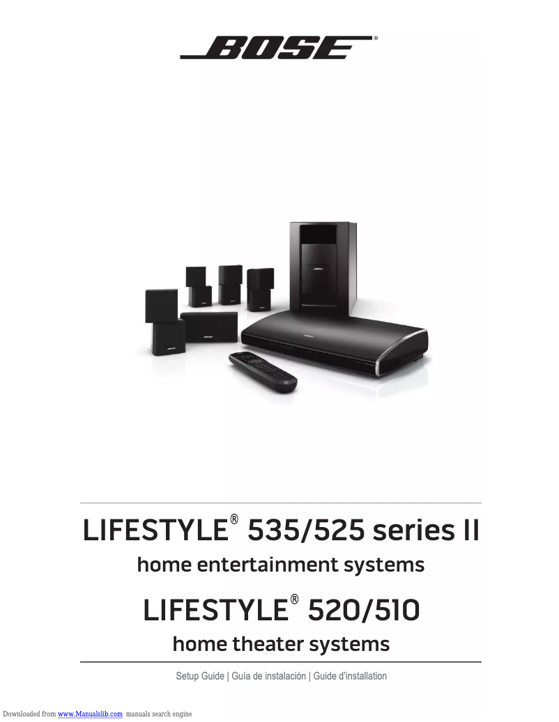Page 1 of the manual User Manual Bose Lifestyle 510