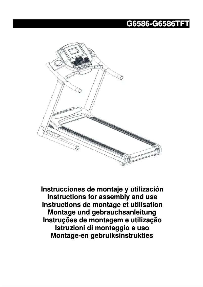 Page 1 of the manual User Manual BH Fitness Pioneer R7 TFT