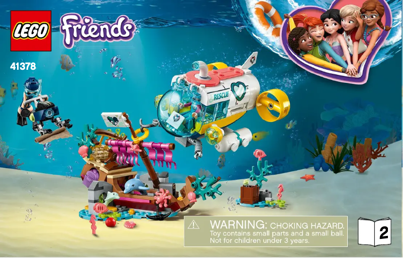 Page 1 de la notice Manuel utilisateur Lego Friends 41378