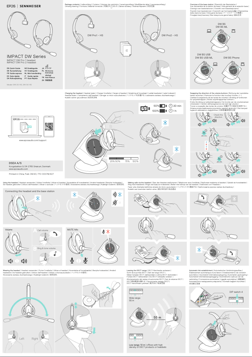 Page 1 de la notice Manuel utilisateur Sennheiser IMPACT DW Pro 1 ML