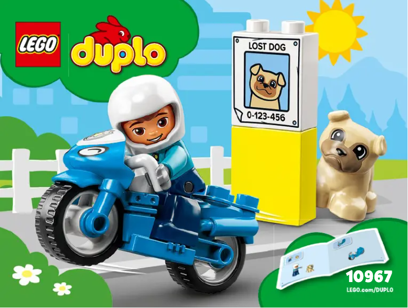 Page 1 de la notice Consignes visuelles Lego Duplo 10967