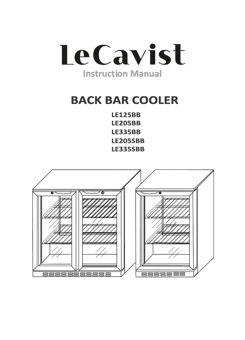 Page 1 de la notice Manuel utilisateur LeCavist LE335BB