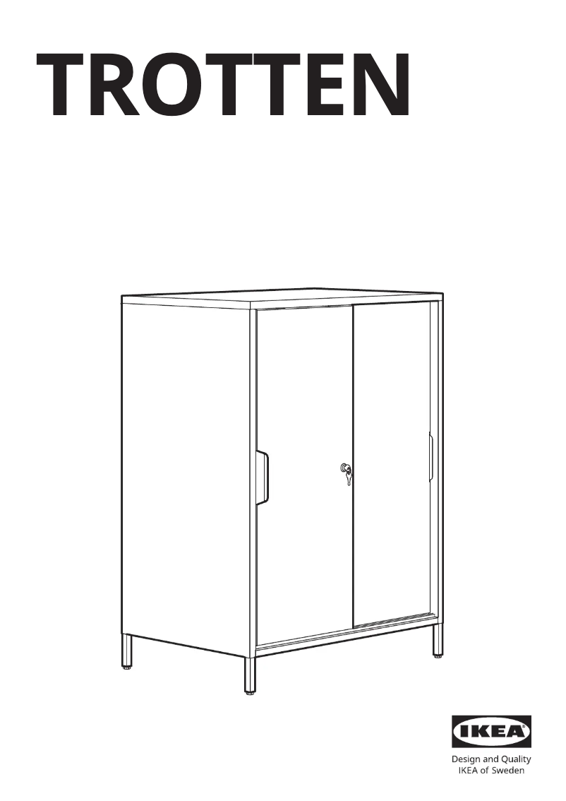 Page 1 de la notice Manuel utilisateur Ikea TROTTEN 204.748.37