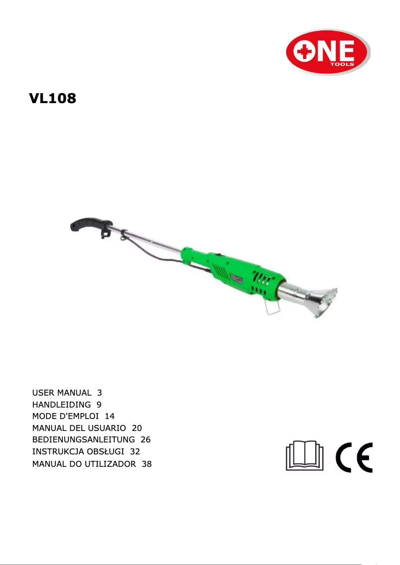 Page 1 de la notice Manuel utilisateur One Tools VL108