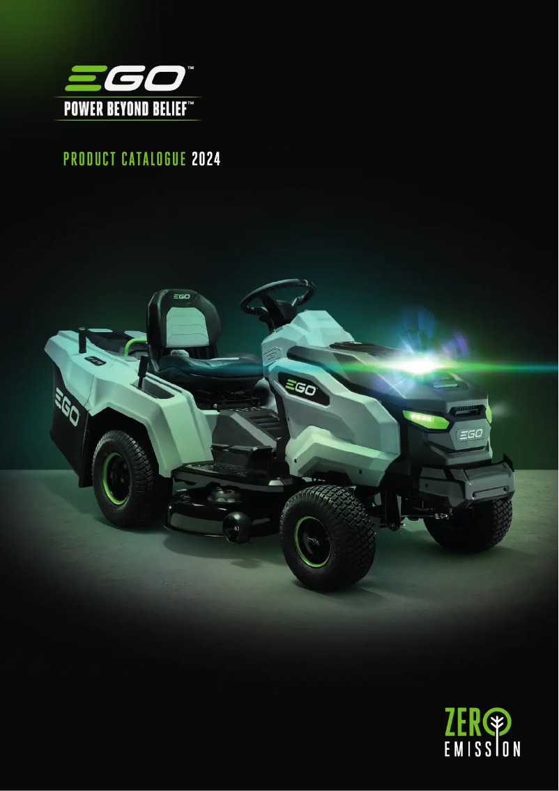 Page 1 of the manual Catalogue EGO ST1500E-F