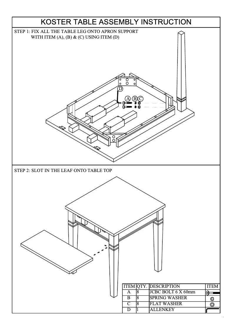 Page 1 of the manual User Manual Talgø Koster (80x80)
