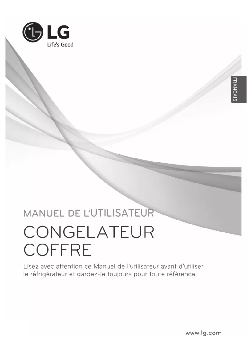 Page 1 de la notice Manuel utilisateur LG GR-S195SVF