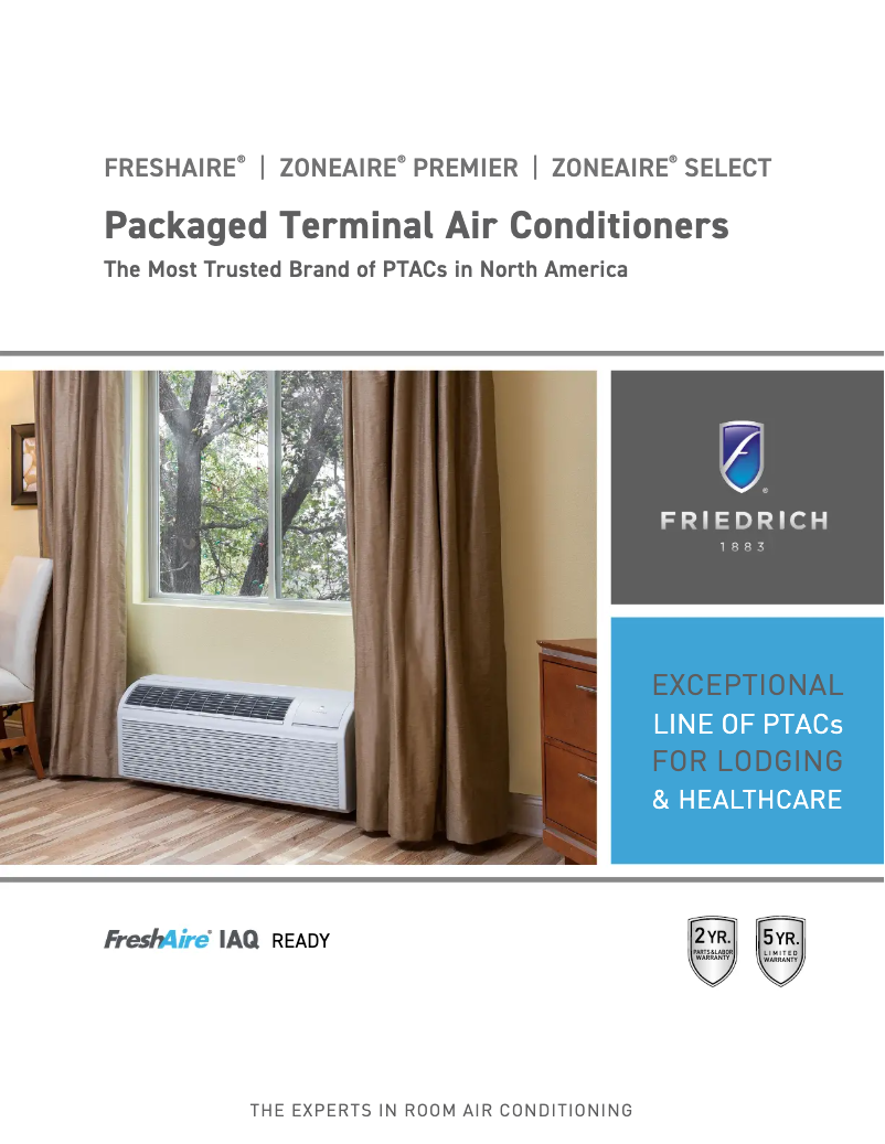 Page 1 de la notice Brochure Friedrich PDE12K3SG