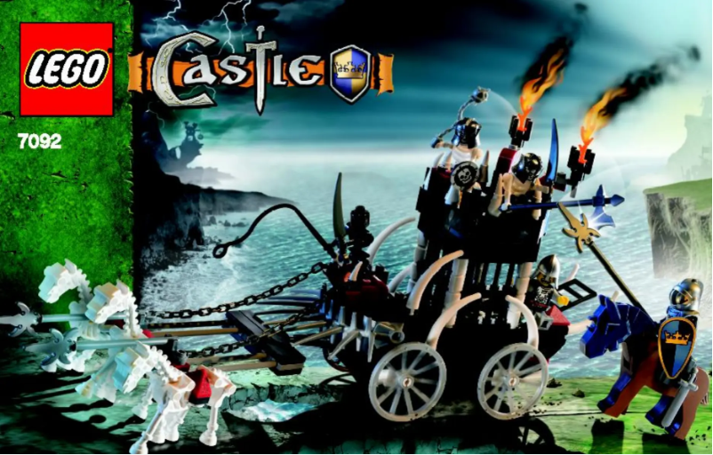 Page 1 de la notice Manuel utilisateur Lego Skeletons' Prison Carriage