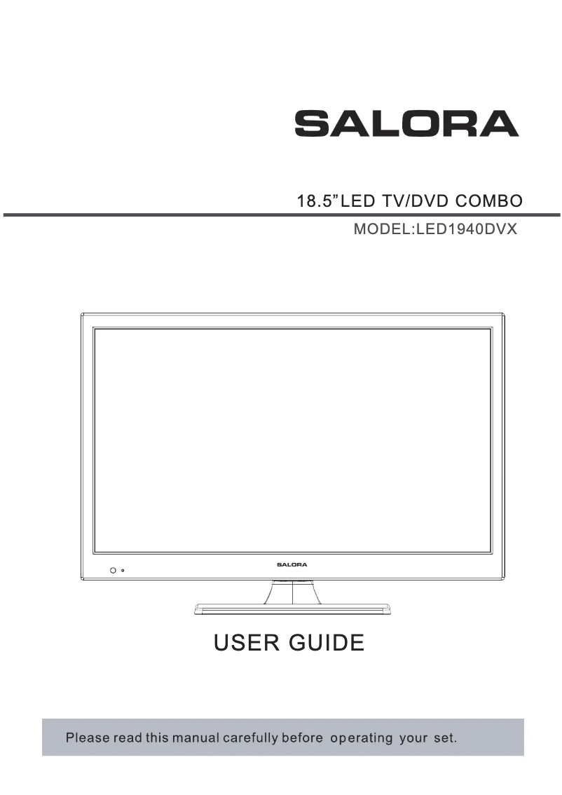 Page 1 of the manual User Manual Salora LED1940DVX