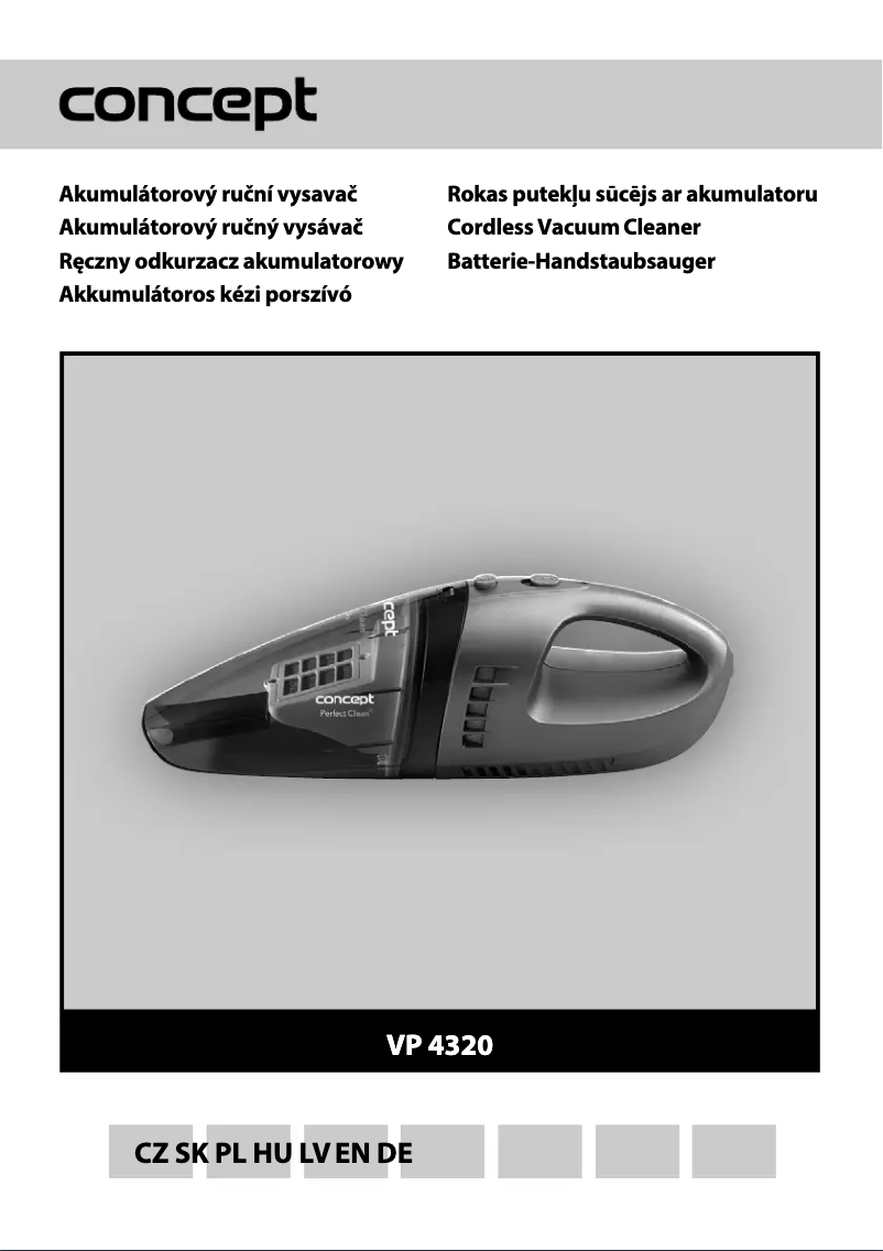 Page 1 de la notice Manuel utilisateur Concept VP-4320
