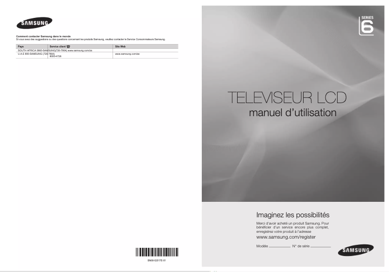 Página 1 del manual Manual de usuario Samsung LA40B650T1R