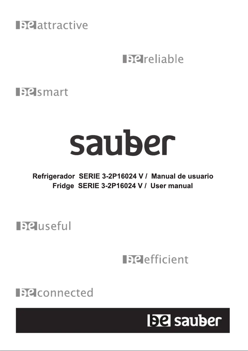 Página 1 del manual Manual de usuario Sauber 3-2P16024