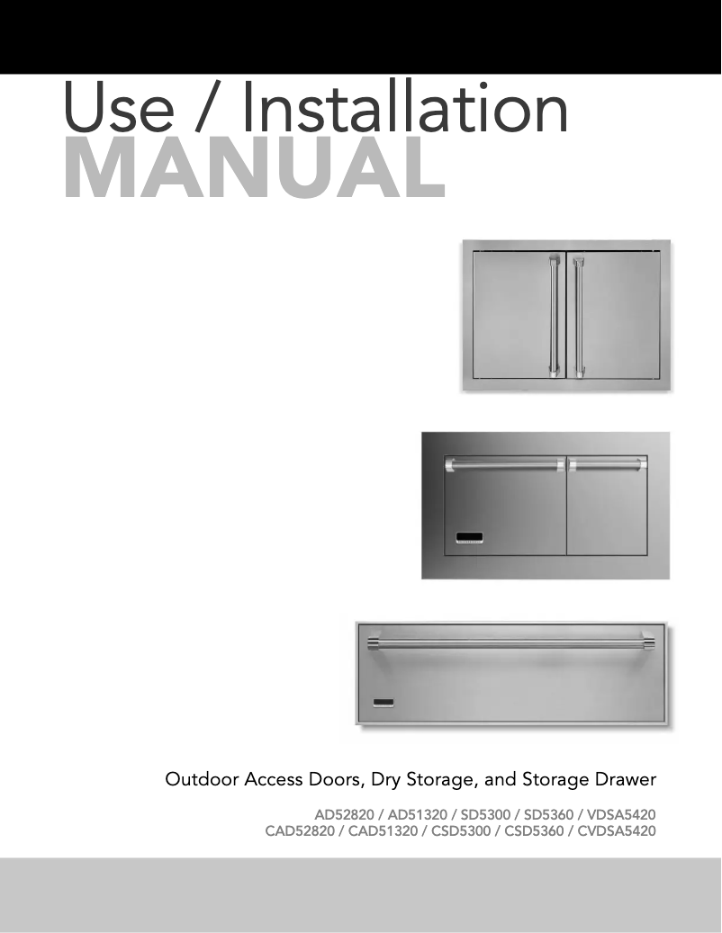 Page 1 de la notice Guide d'installation Viking SD5300