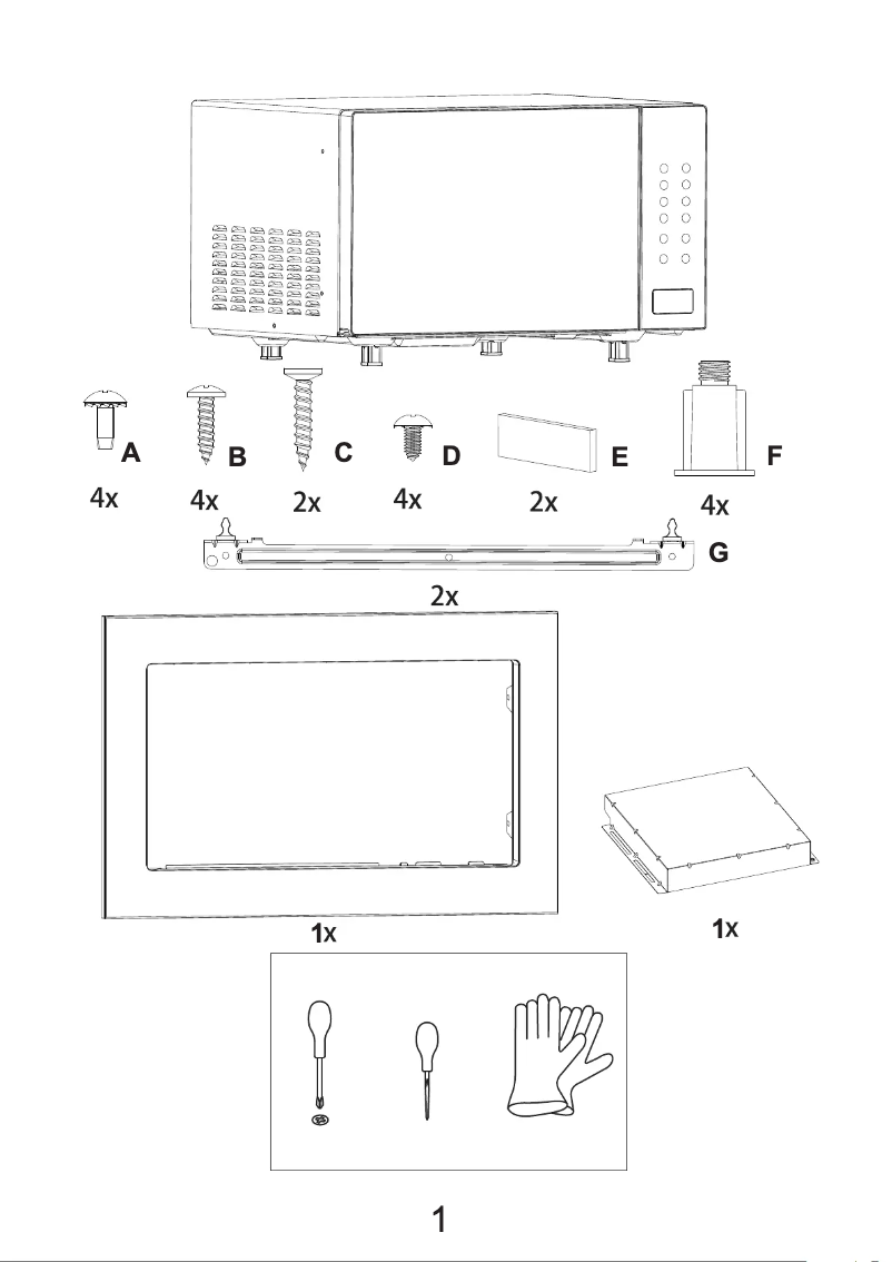 Página 1 del manual Guía de instalación Indesit MWI 125 GX UK