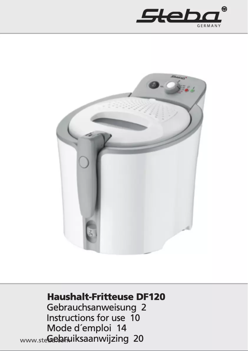 Page 1 de la notice Manuel utilisateur Steba DF 120
