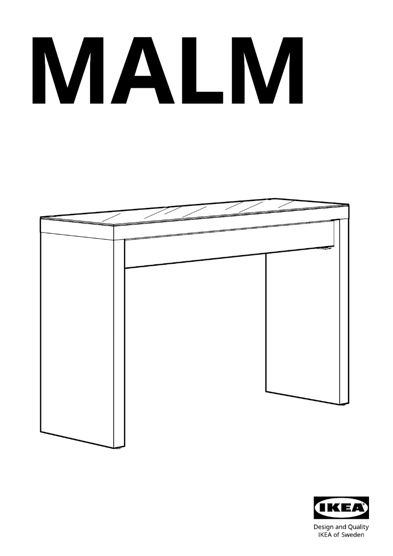 Page 1 de la notice Manuel utilisateur Ikea MALM 205.784.96