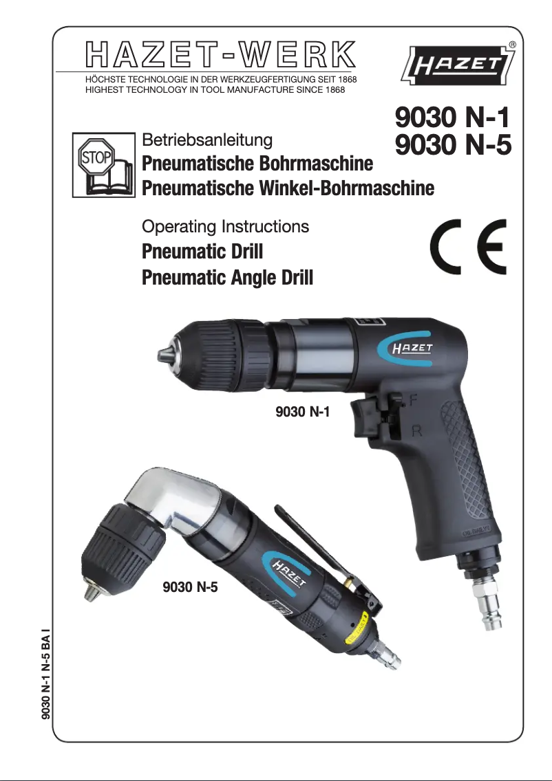Page 1 of the manual User Manual Hazet 9030N-5