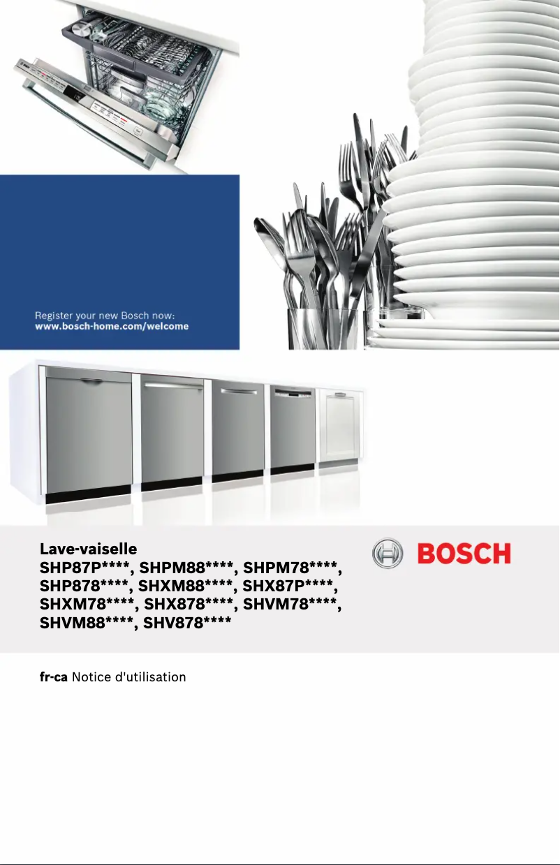 Page 1 de la notice Manuel utilisateur Bosch SHPM78Z54N