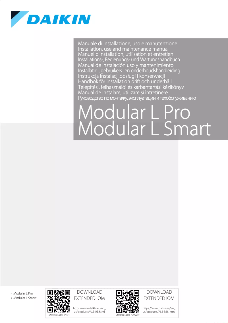 Página 1 del manual Manual de usuario Daikin ALB04RBSNADBT00