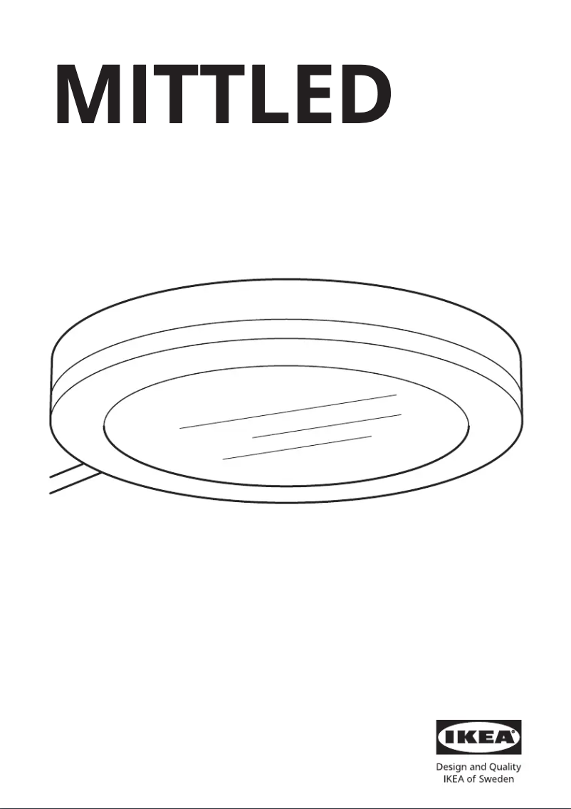 Page 1 de la notice Manuel utilisateur Ikea MITTLED 005.208.02