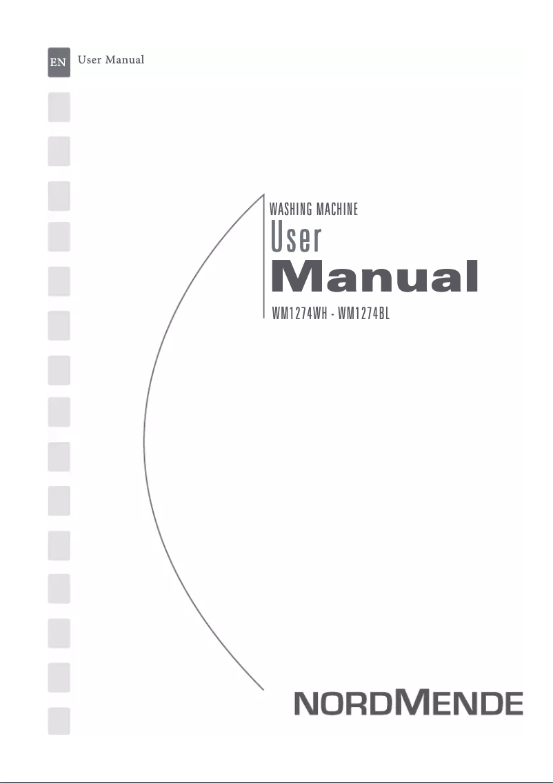 Page 1 de la notice Manuel utilisateur Nordmende WM1274BL