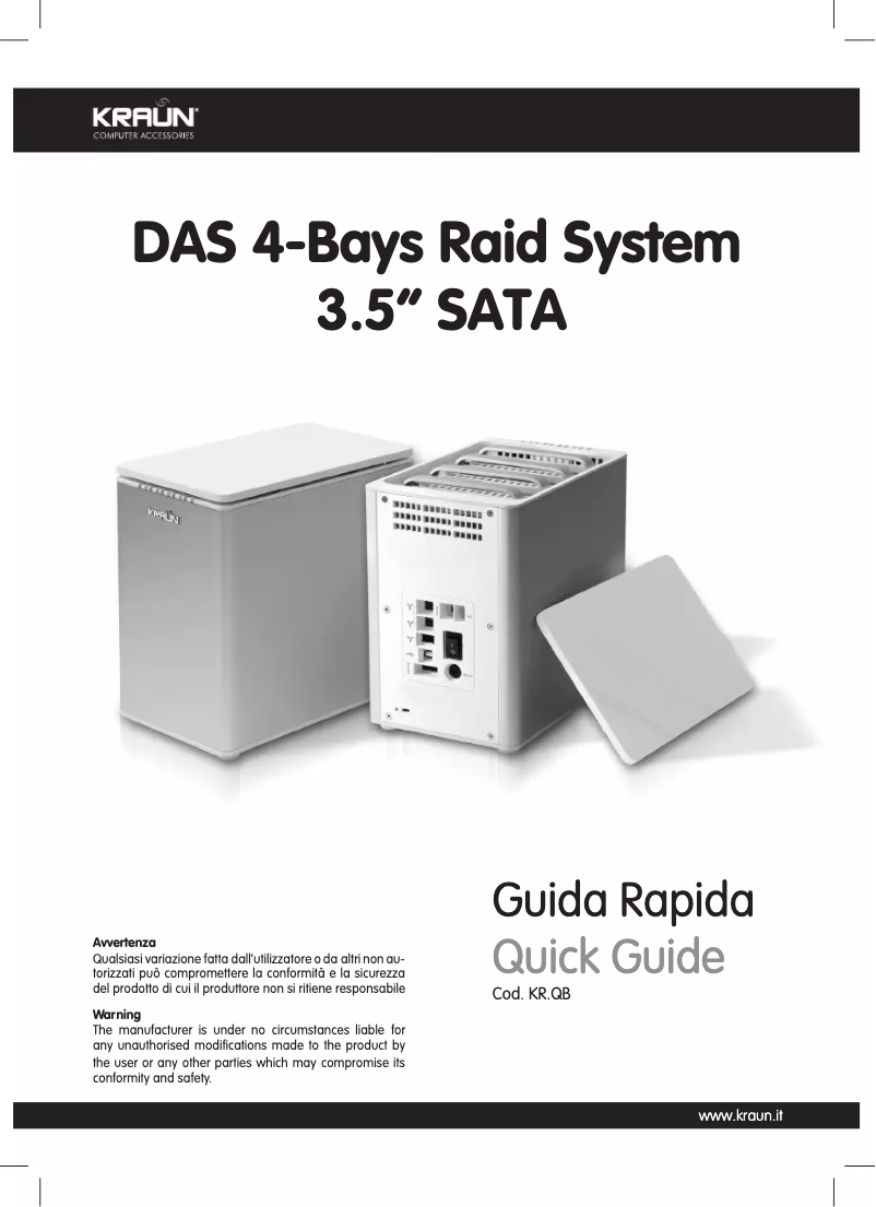 Page 1 de la notice Manuel utilisateur Kraun KR.QB