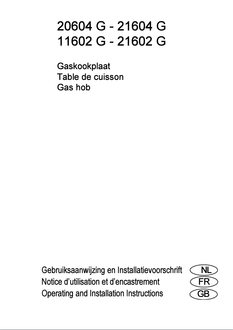 Page 1 de la notice Manuel utilisateur AEG 21604 G