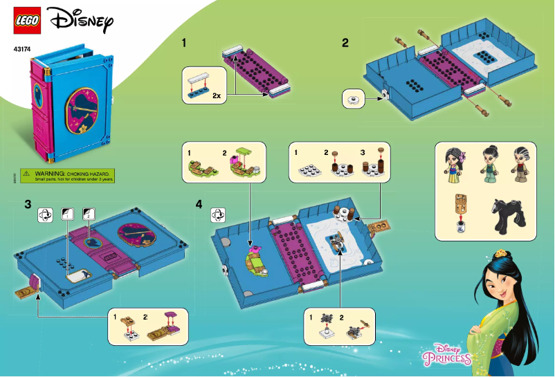 Page 1 de la notice Manuel utilisateur Lego Disney 43174