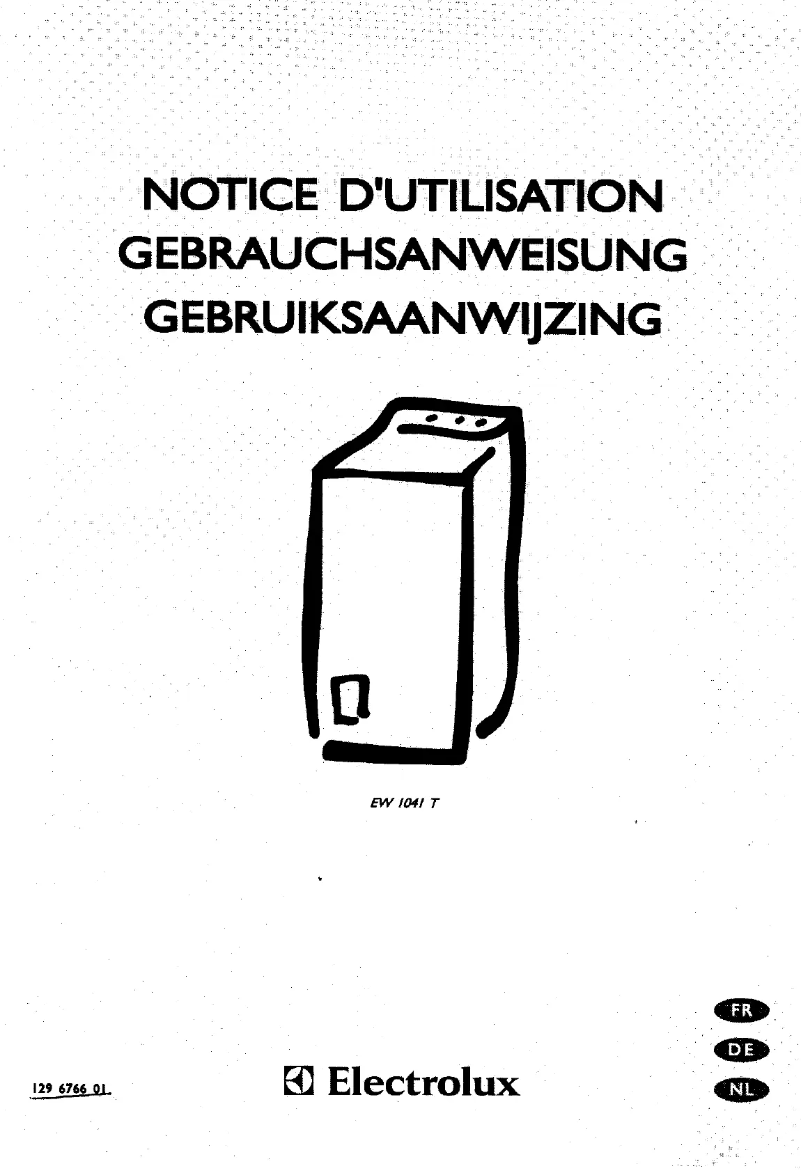 Page 1 de la notice Manuel utilisateur Electrolux EW 1041 t