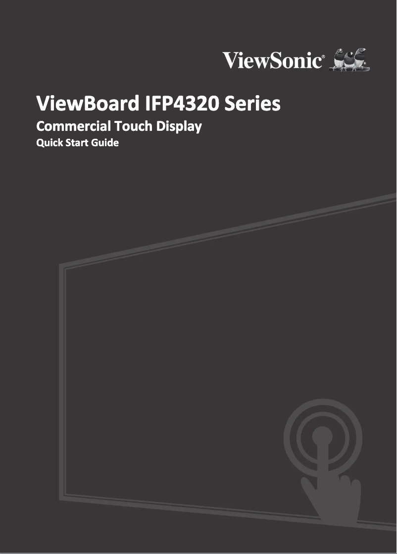 Página 1 del manual Ficha técnica Viewsonic IFP4320