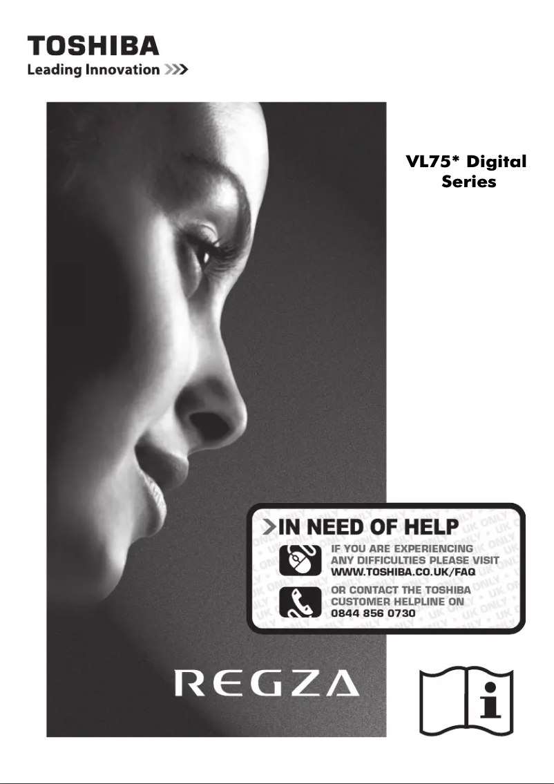Page 1 of the manual User Manual Toshiba 46VL758B